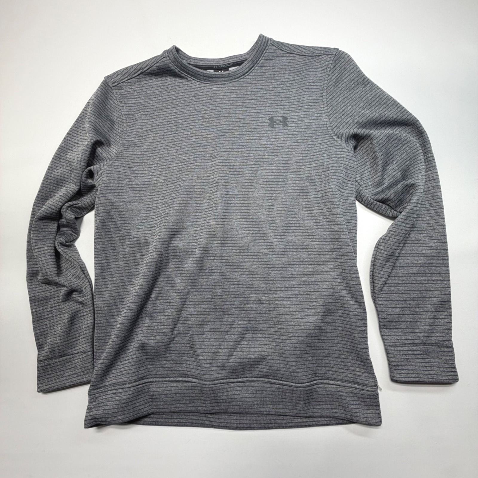 Under Armour Storm Golf Ribbed Pullover Gray Md